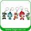 2017 Newst Pvc Emoji Led Keychain Couple Gifts