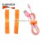 Adjustable back to back P shape cable fastener tie with pull tab