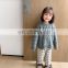 3516/Customized fashion pullover knitted girls autumn winter sweater wholesale solid kids sweater