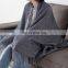 Home Decoration Plaid Design Soft Cozy Acrylic Bedding Throw Blanket with Tassels