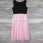 New Family Look Mother Daughter Dresses Pink Patchwork Mesh Princess Dress Mother And Daughter Clothes Mom And Daughter Dress