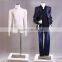 Upper Body Man Model Polyurethane Foam adjustable men mannequin wholesale with base M0017-M01arm
