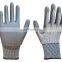 Anti Cut Level 5 HPPE Fiberglass Liner PU Coated Ansi Cut Level 4 Gloves