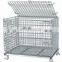 Industrial collapsible rigid wire mesh container for storage