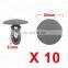 Xingtai Ruanbo Trading 8mm Gray Plastic Rivets Fender Trunk Retainer Fastener Clip for Car