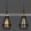 Retro Industrial Style Iron Cage Pendant Light for Decorate