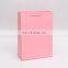 Custom Pink Shopping Mini Gloss Gift Small Paper Bag Logo Pink Paperbag With Handle
