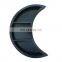 custom wall decor natural stain moon shape wooden shelf rustic floating shelves