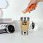 Latest Customized Cup Electric Tea Coffee Magnet Self Transparent Auto Stirring Mug