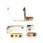 Factory Custom Guitar Handle Mounting Adjustment Plate Copper Washer 0.1/0.2/1mm 4Pcs/Set Of Brass Neck Shim