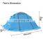 High Quality Outdoor Winter Tent with Snow Skirt 2 Person Aluminum Pole Tent Lightweight Backpacking Tent for Hiking Climbing