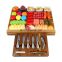 Wholesale acacia wood cheese board set with slicer custom cheese plate wood charcuterie board wooden cheese board