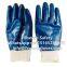 Heavy Duty Knit Wrist Cotton Jersey Liner Nitrile Fully/Half Coated Work Gloves