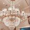 Hotel Wedding Lobby Large Decorative Hanging Light Candle Luxury K9 Crystal Chandelier