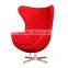 Replica Wholesale Fiberglass Egg Chair,swivel Egg Chair , Fabric/ Leather Egg Chair With Aluminum Base Designed by Arne Jacobsen