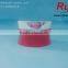 15/30/50g red oval acrylic jars with silver cap, empty cosmetic acrylic container