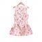 Summer new French sweet and spicy style fashionable flower print sleeveless vest dress
