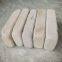 Round corners of tumbled white recycled full brick 240x115x50mm |TAITONE BRICK