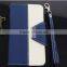 leather wallet case for galaxy s6, flip case with hand strap,cell phone case for galaxy s6 edge
