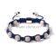 2016 Latest Design Vogue Jewellery Adjustable Charm Black Cord Bracelet Beads Bracelet With Diamond