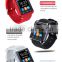 2016 New 1.48" TFT LCD Touch Screen Bluetooth U8 smart watch for Smartphones IOS Android Apple Stopwatch function hand free call