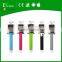 Colorful foldable camera mini bluetooth monopod selfie stick with mirror for iphone