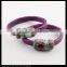LFD-B0036 Purple Snakeskin with Rhinestone Paved Gemstone Magnetic Clasp Snakeskin Bangle,Charm Jewelry Cuff Bangle Bracelet