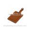 leather hang tag, leather luggage tag