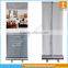 Roll up stand display, standing scrolling roll up banner stand