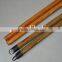 high quality 120cm length natural wooden broom stick with plastic cap