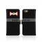 Sweety bow tie leather case for iPhone user young group