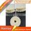 Nylon plastic double driving chain sprocket with keyway