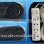 YK1003 hot sale eu style 4 way extension socket with switch for russia(2m,4m,6.5m)