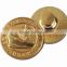 custom golden metal pin badges with your own logo