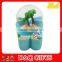 Polyresin souvenir snow globe with double coconut palm tree inside