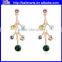 Alloy Crystal Earring Multi Fruits 2015 Latest Drop Earring Design With Four Colors                        
                                                Quality Choice