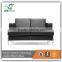Low price modern black leather for sofa set with stainless steel base S715