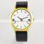 band fashion watch with Your Creative Logo for Women Men Leather Rose gold quartz watch