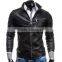 New fashion looking men's casual simple leather jacket