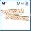 School supply 15cm wooden straight scale rulers ruler with sticker wrapper