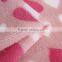 100% polyester knitting velvet coral fleece fabric heart print fleece home textile fabric micro fleece velvet shoe fabric