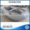Rolled-up portable boat 4-persons inflatable dinghy 300 with aluminum/airmat/plywood floor