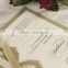 Gold Shell Laser Cut Luxury Handmade Day Wedding Invitation With Envelopes and Printing