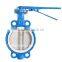 cast iron wafer type PTFE butterfly valve