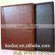 Black manager folder,genuine leather business folder with calculator