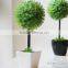 high simulation beautiful table decoration Artificial topiary boxwood grass ball bonsai in best price