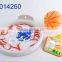 Sport games kids plastic bowling set with basket