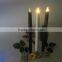 plastic thin flameless decpratove glitter taper candles