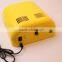 2015 most popular 613 yellow color model 36w nail uv lamp