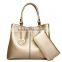 2 Pcs Ladies Shoulder Bags Set American Style Pu Leather Tote Handbag